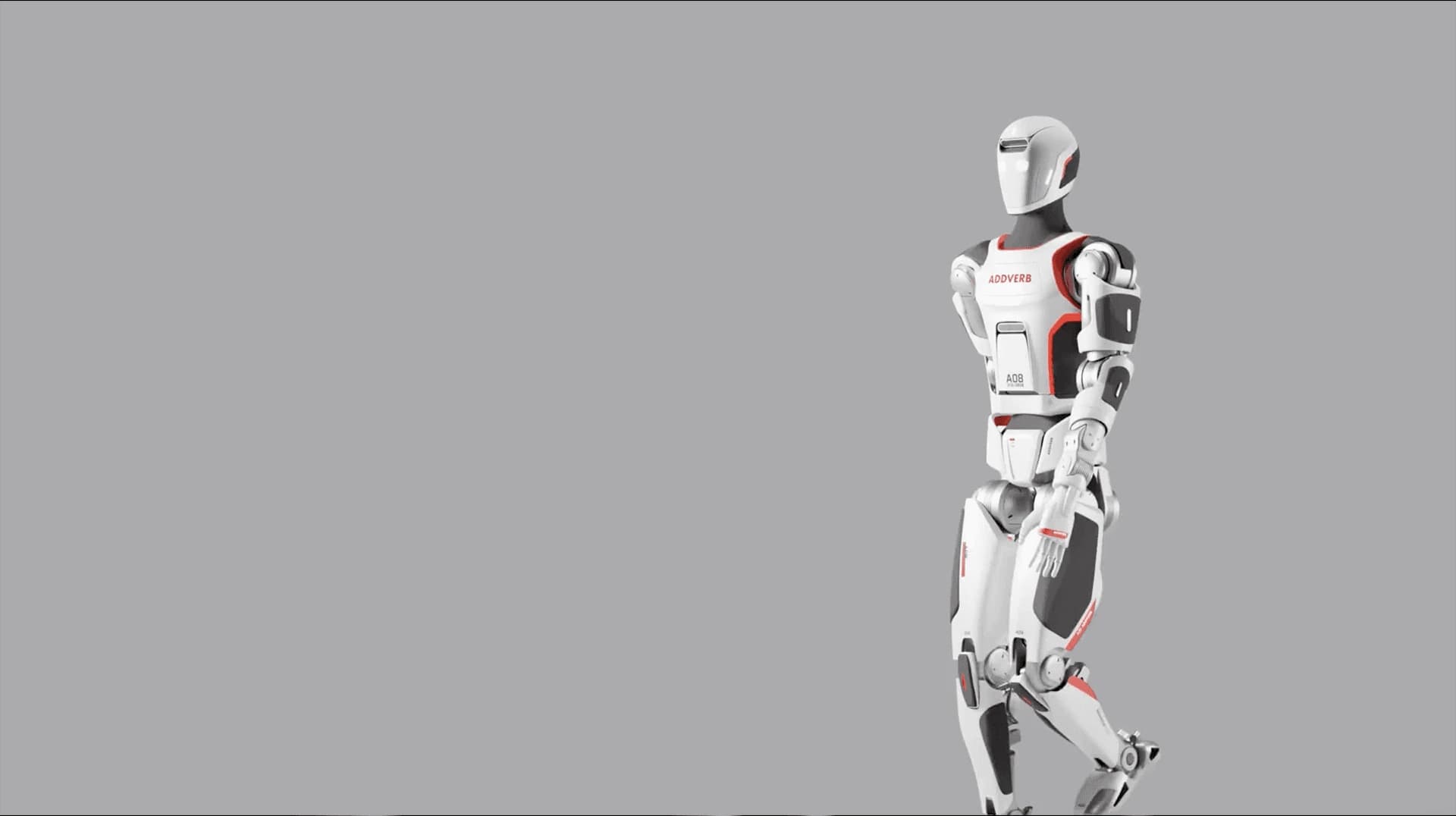 Full-body bipedal Addverb ELIXIS in an official product-page render