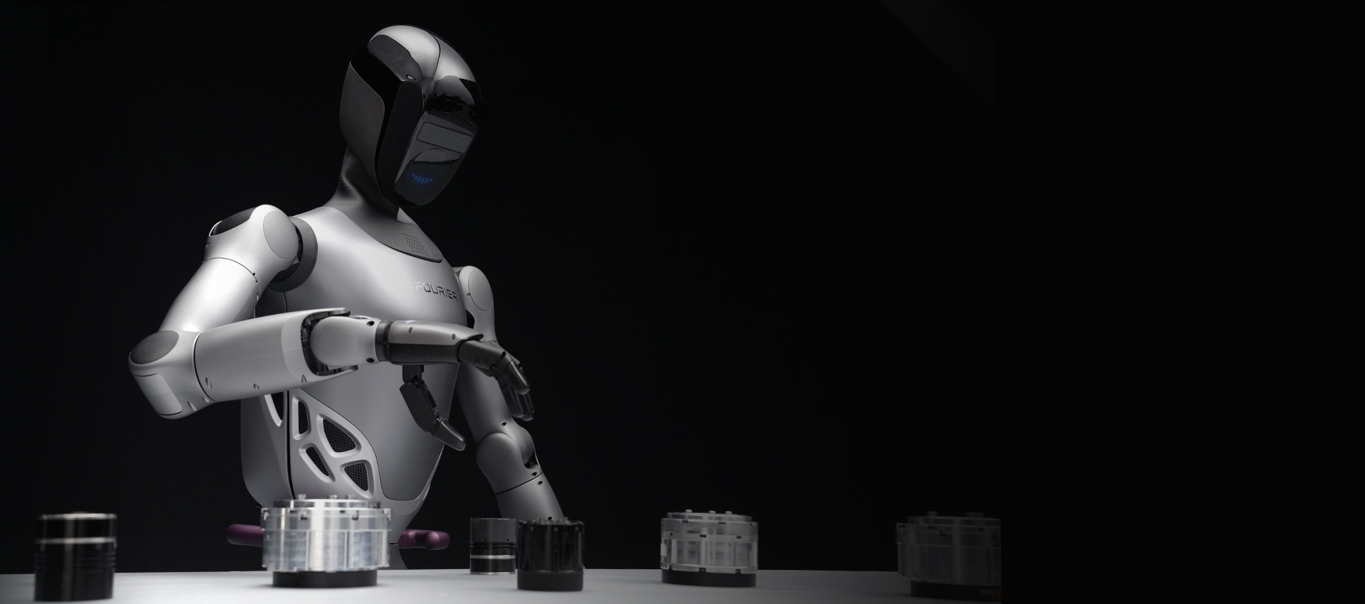 Fourier GR-2 humanoid robot demonstrating manipulation on Fourier's official product page